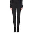 Saint Laurent Women's Belted Virgin Wool Straight-leg Trousers-black