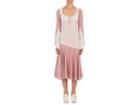 J.w.anderson Women's Striped Silk Peasant Maxi Dress