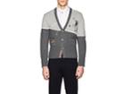 Thom Browne Men's Tennis-embroidered Cotton Cardigan