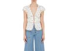 Marc Jacobs Women's Flower-embroidered Cotton Blouse