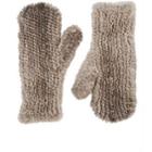 Barneys New York Women's Knitted Mink Fur Mittens-neutral