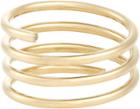 Sophie Bille Brahe Pirouette Elsa Spiral Midi Ring-colorless