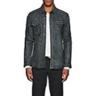 John Varvatos Star U.s.a. Men's Leather Shirt Jacket-gray
