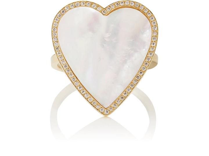 Jennifer Meyer Women's Mother-of-pearl & Diamond Heart Ring