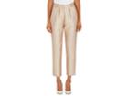 Co Women's Bonded Cotton-blend Pleated Crop Trousers