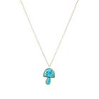Brent Neale Women's Mushroom Small Pendant Necklace - Turquoise