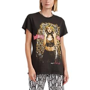 Madeworn Women's Britney Spears Cotton T-shirt - Black