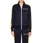 Palm Angels Women's Smiley-face Tech-jersey Track Jacket-navy