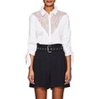 Opening Ceremony Women's Lace-inset Cotton Blouse-white