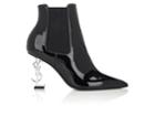 Saint Laurent Women's Opyum Patent Leather Ankle Boots