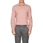 Brunello Cucinelli Men's Slub Cotton Polo Shirt-pink