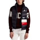 Moncler Men's Sovex Stripe-detailed Down-quilted Puffer Vest - Navy