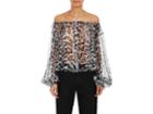 Saint Laurent Women's Leopard-print Silk Blouse
