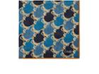 Drake's Men's Duck-print Wool-silk Gauze Pocket Square