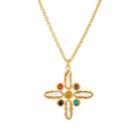Sylvia Toledano Women's Baroque Cross Pendant Necklace - Gold