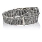 Title Of Work Men's Double-wrap Bracelet - Silver