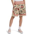 Adidas Men's Floral Mesh Basketball Shorts - Sand
