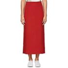 The Row Women's Stratski Silk Skirt-red