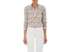 Barneys New York Women's Floral Pleated Cotton Shirt
