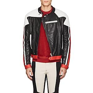 Givenchy Men's Quilted Leather Moto Jacket-black