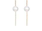 Samira 13 Women's Pearl & Yellow Gold Thread Drop Earrings