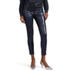 L'agence Women's Margot High-rise Coated Skinny Jeans - Navy