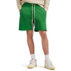Les Tien Men's Cotton Fleece Drawstring Shorts - Green