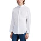 Maison Margiela Men's Flange-detailed Cotton Poplin Shirt - White
