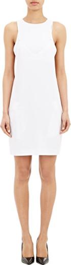 T By Alexander Wang Crepe Camisole Shift Dress-white