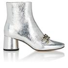 Marc Jacobs Women's Remi Chain-link Ankle Boots-silver