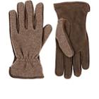 Barneys New York Men's Merino Wool-cashmere & Suede Gloves-brown
