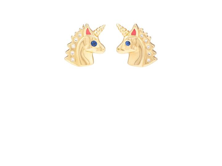 Brent Neale Women's Unicorn Small Stud Earrings