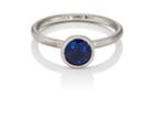 Tate Union Women's Round Sapphire & Diamond Ring