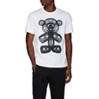 Blackbarrett Men's Balloon-print Cotton T-shirt - White