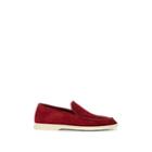 Loro Piana Men's Summer Walk Suede Loafers - Red