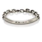 Title Of Work Men's Sterling Silver Bar & Chain Bracelet-silver