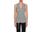 Derek Lam Women's Striped Silk Sleeveless Blouse