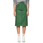 Fendi Women's Denim Pencil Skirt - Md. Green