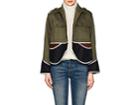 Harvey Faircloth Women's Cotton, Suede, & Wool Colorblocked Jacket