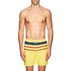Solid & Striped Men's The Classic Striped Swim Trunks-yellow