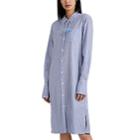 Alex Mill Women's Striped Cotton Midi-shirtdress - Blue