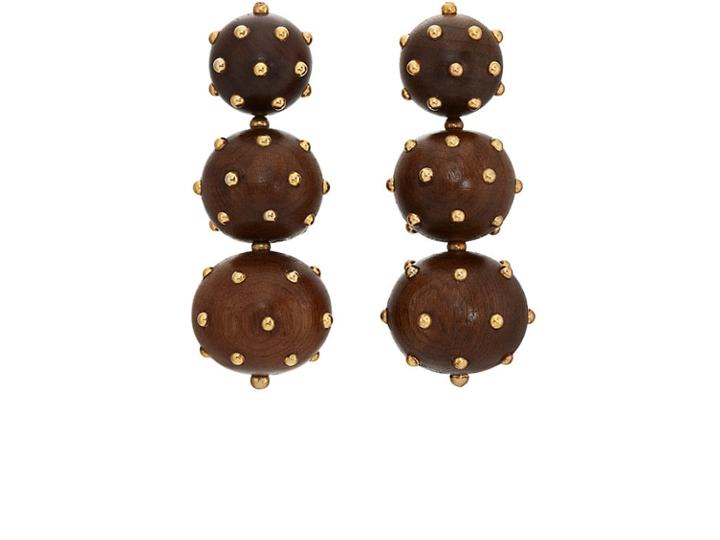 Vanda Jacintho Women's Three Balls Earrings