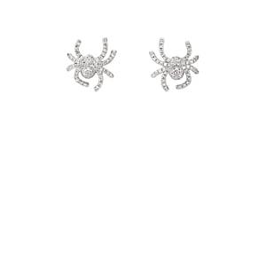 Samira 13 Women's Spider Stud Earrings - Silver