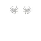 Samira 13 Women's Spider Stud Earrings - Silver