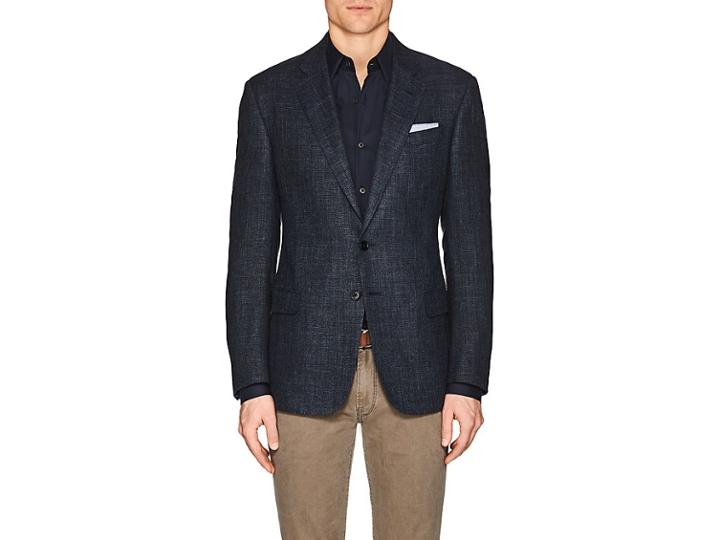 Giorgio Armani Men's Soft Mlange Wool-blend Two-button Sportcoat