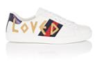 Gucci Men's Ace Embroidered Leather Sneakers