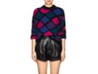 Marc Jacobs Women's Geometric-pattern Cashmere-blend Sweater