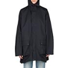 Balenciaga Women's Tech-fabric Oversized Raincoat-black