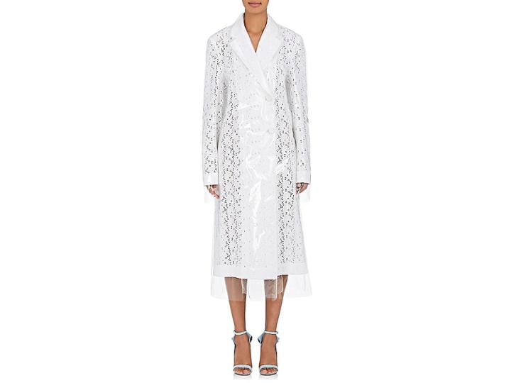 Calvin Klein 205w39nyc Women's Plastic-layered Broderie Anglaise Coat
