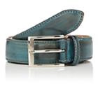 Harris Men's Burnished Leather Belt-blue